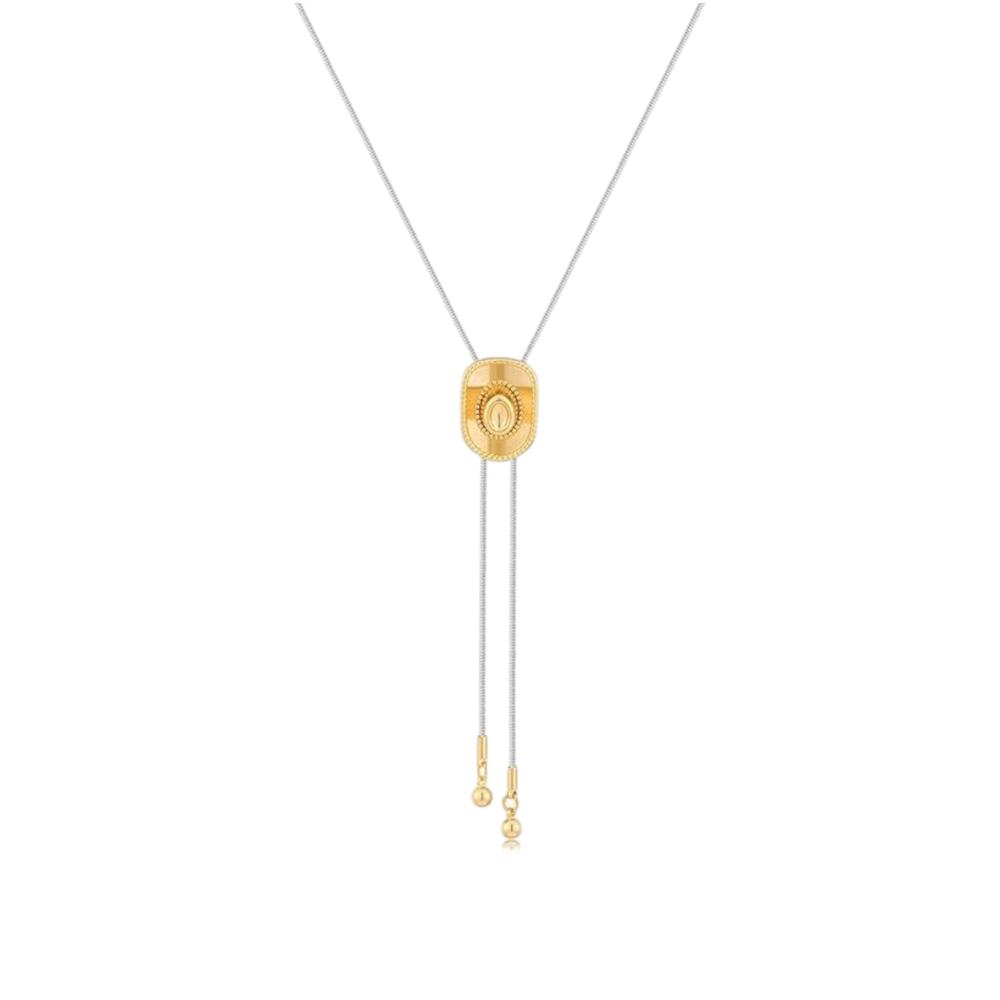 WESTERN Cowgirl Lariat Bolo Necklace in Gold & Silver